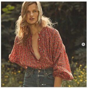 Doen The Jane Blouse in Calico Canyon Blooms Size XS *NWT